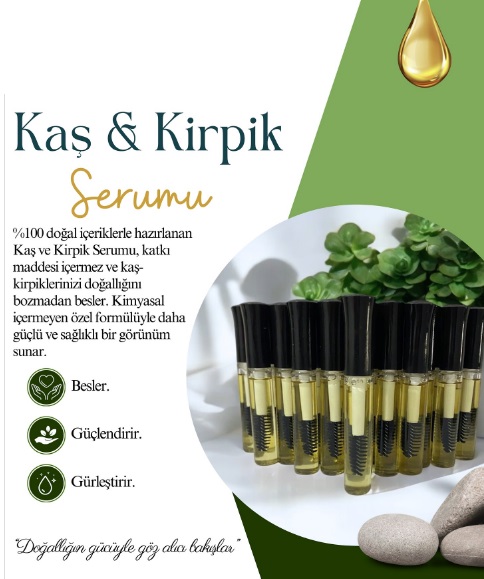 Doğal Kaş ve Kirpik Serumu