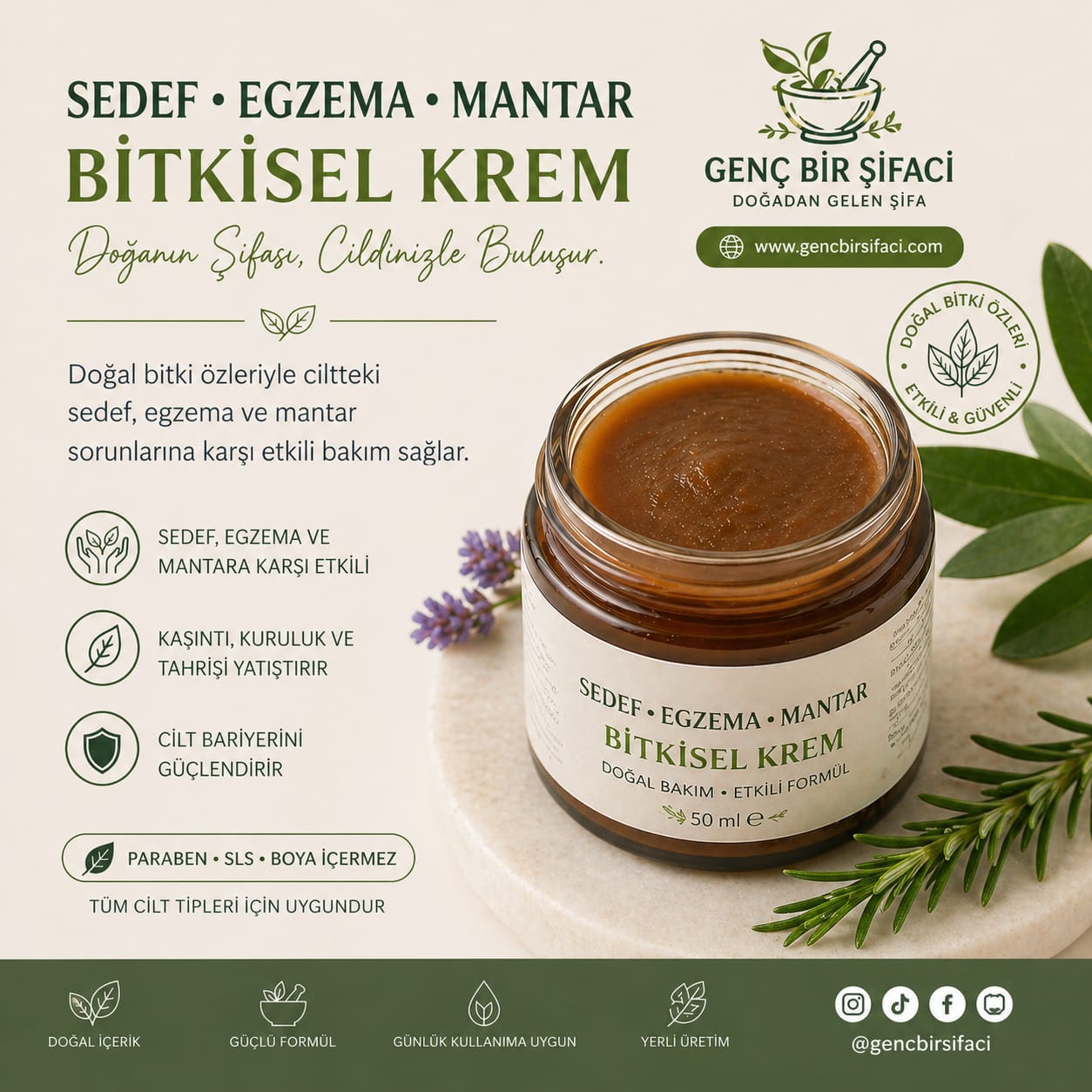 Sedef, Egzema, Mantar Kremi